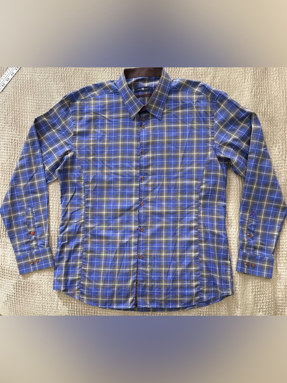 Stone Rose Red River Plaid Shirt Men’s XL Tagged 5 100% Cotton Turkey